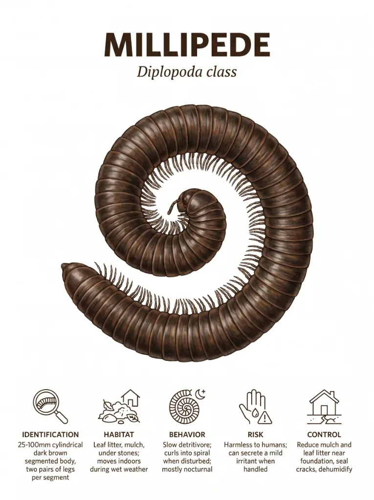Millipede identification